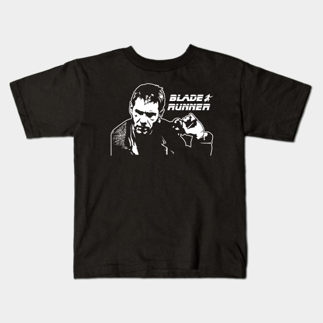 Blade Runner Rick Deckard Kids T-Shirt by CultureClashClothing